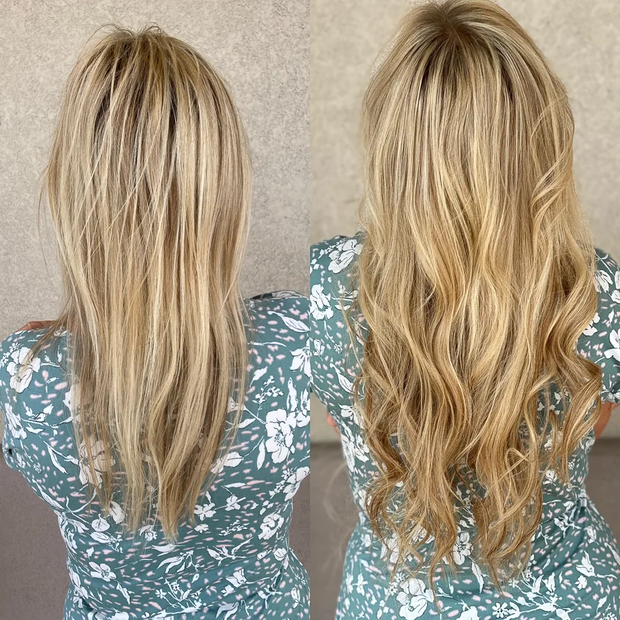 Natural-looking hair extensions