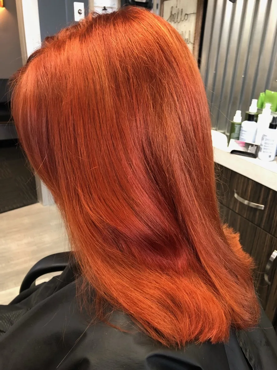 Vibrant copper color